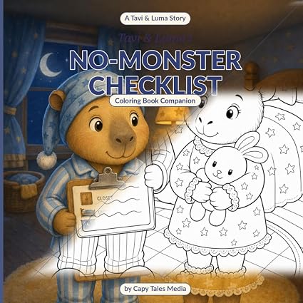 Tavi & Luma’s No-Monster Checklist — Coloring companion cover