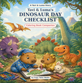 Tavi & Luma's Dinosaur Day Checklist coloring book cover